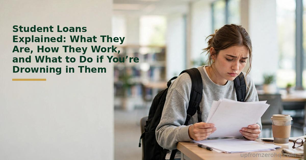 Student Loans Explained: What They Are, How They Work, and What to Do if You’re Drowning in Them