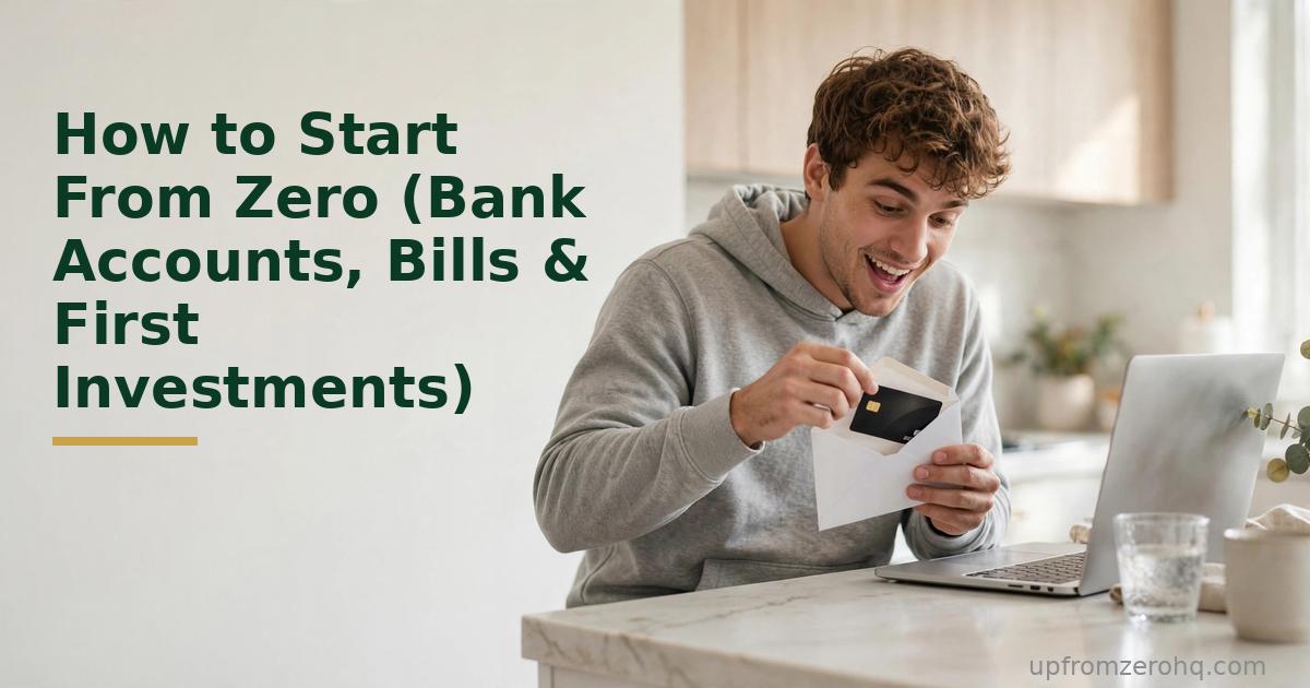 How to Start From Zero (Bank Accounts, Bills & First Investments)