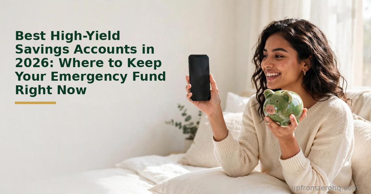 Best High-Yield Savings Accounts in 2026: Where to Keep Your Emergency Fund Right Now