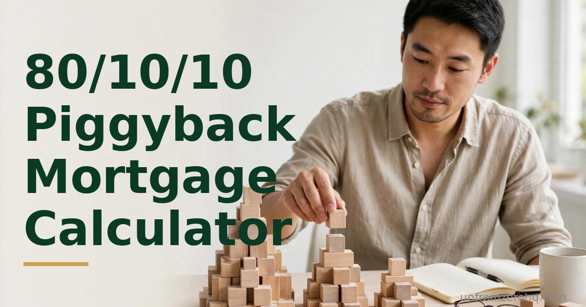80/10/10 Piggyback Mortgage Calculator