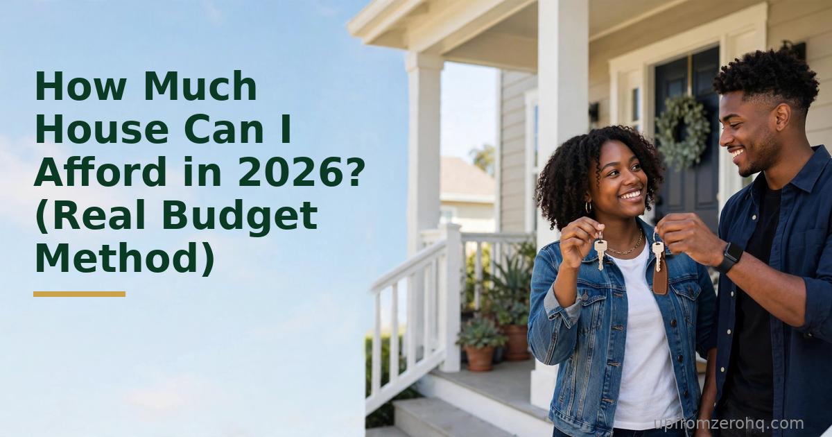 How Much House Can I Afford in 2026? (Real Budget Method)