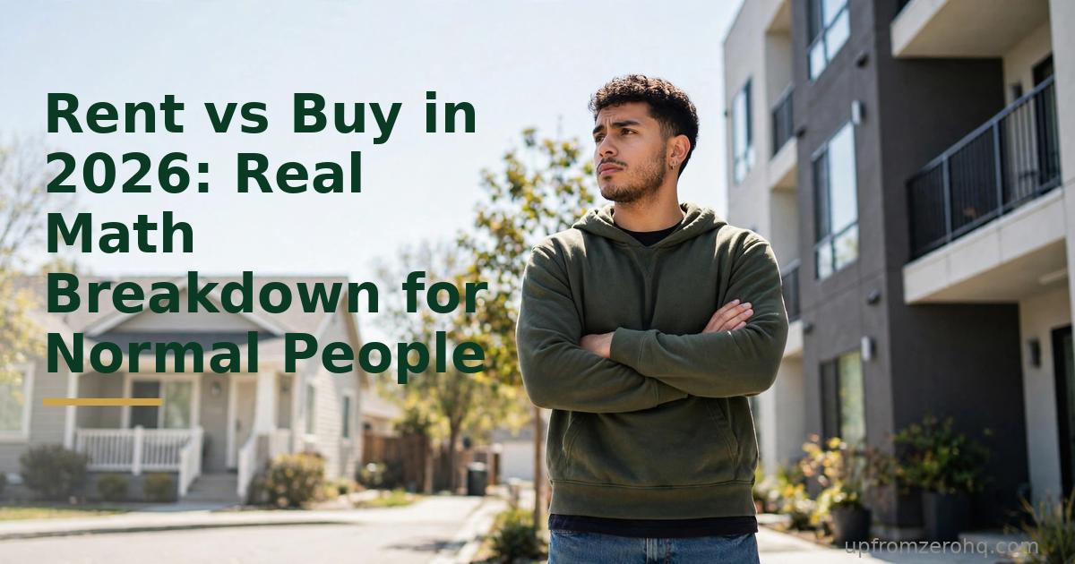 Rent vs Buy in 2026: Real Math Breakdown for Normal People