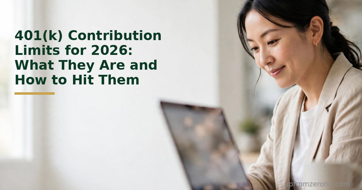 401(k) Contribution Limits for 2026: What They Are and How to Hit Them