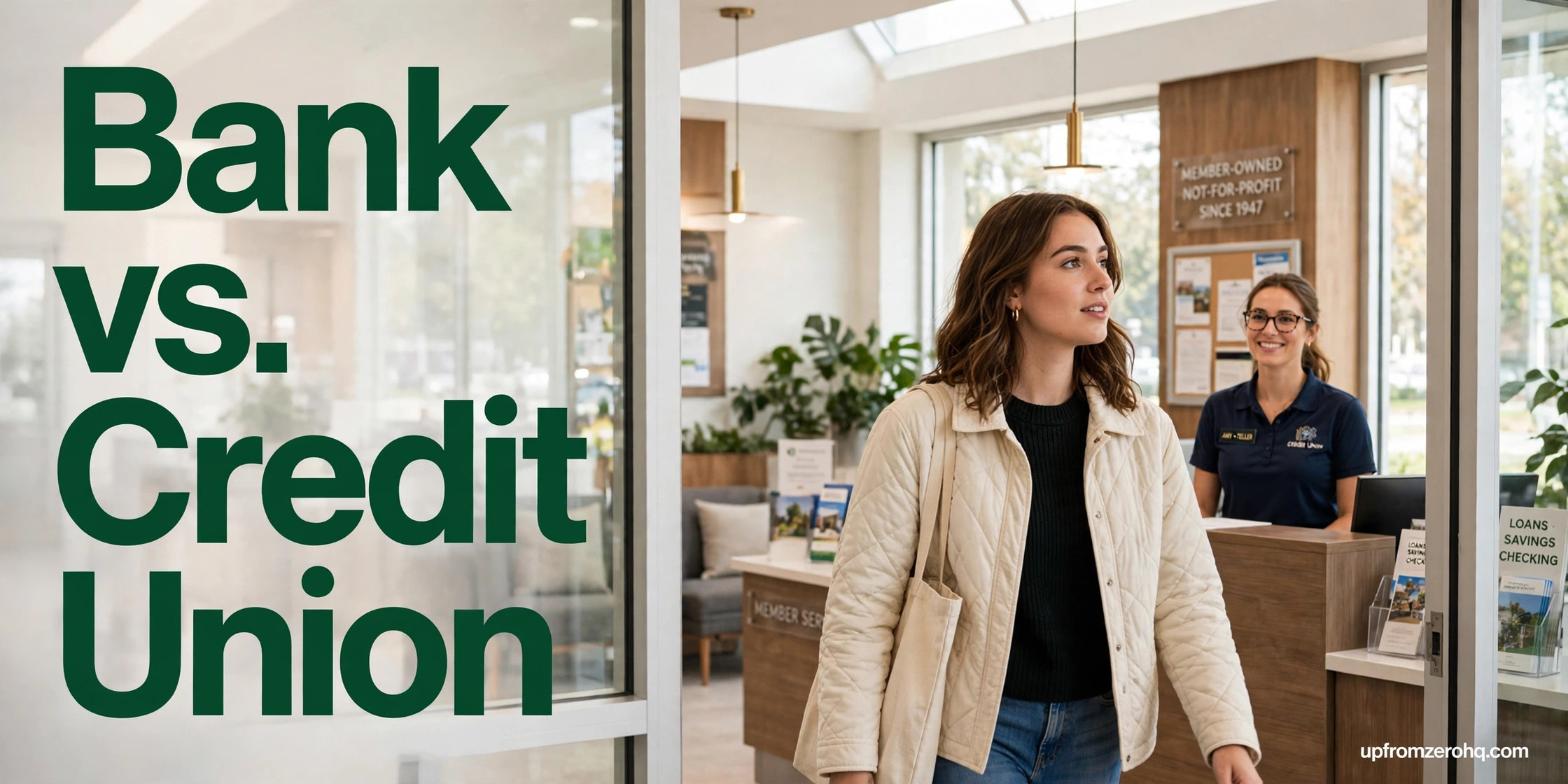 Bank vs. Credit Union: What's Better for Beginners?