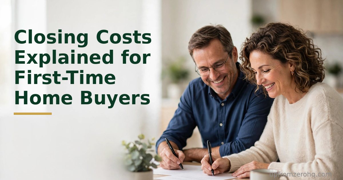 Closing Costs Explained for First-Time Home Buyers
