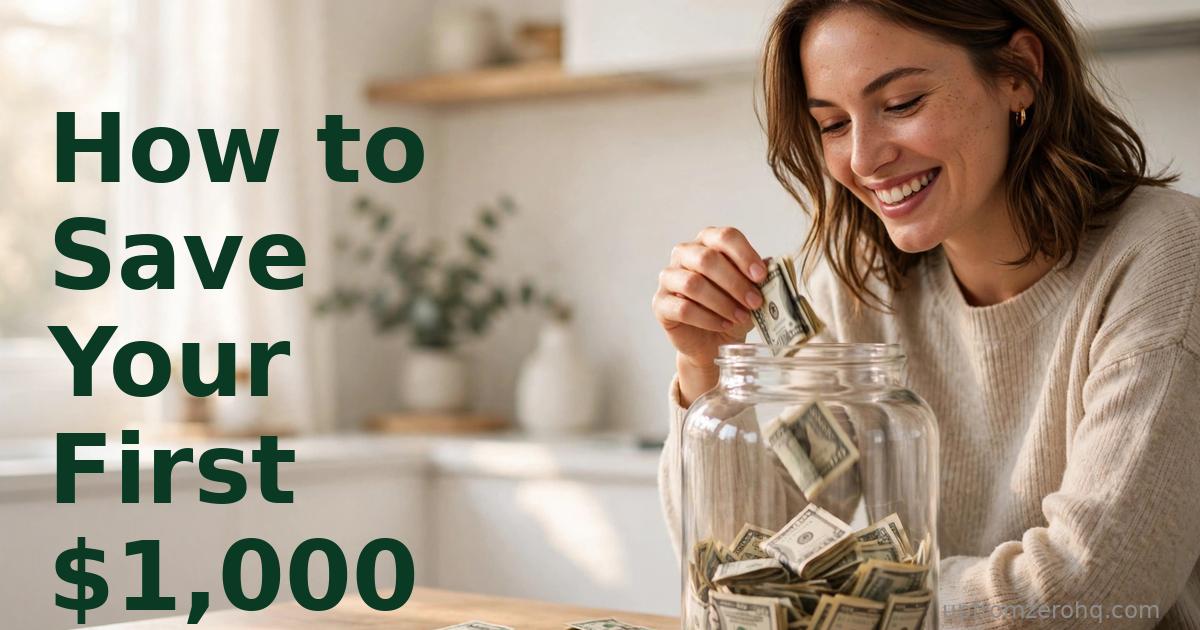 How to Save Your First $1,000: A Beginner’s Momentum Plan