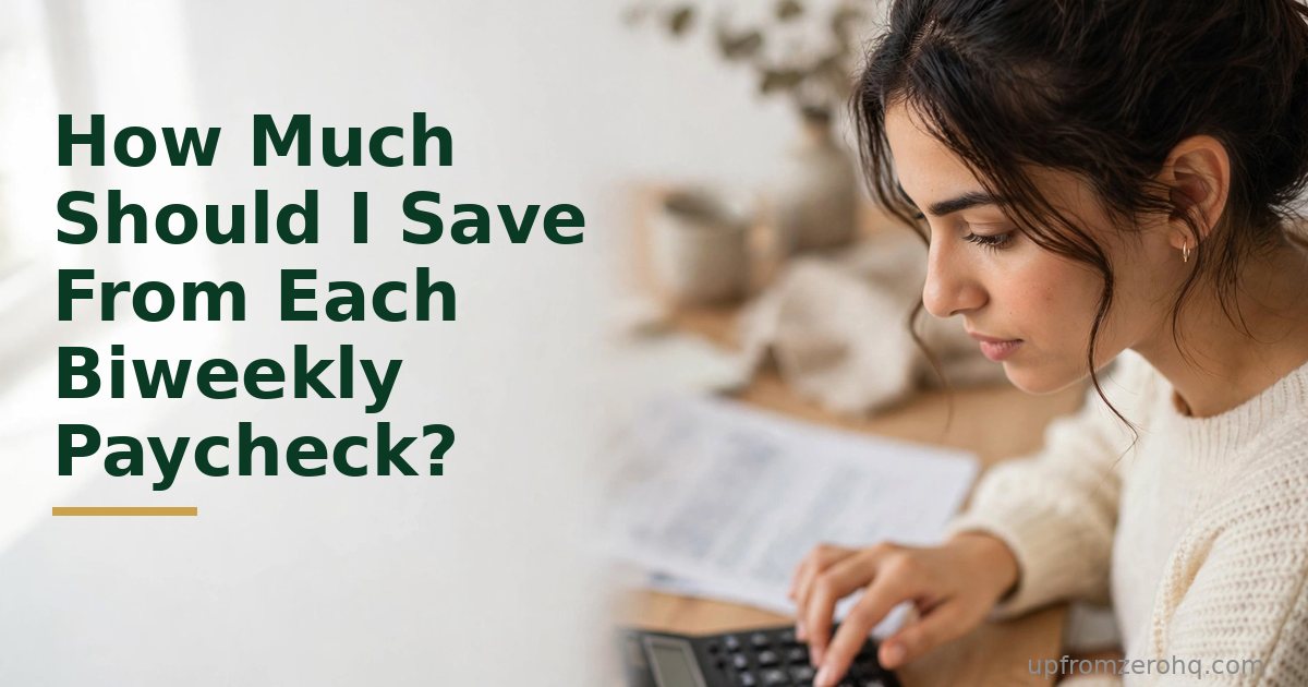 How Much Should I Save From Each Biweekly Paycheck?