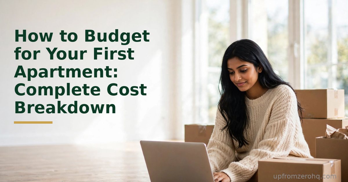 How to Budget for Your First Apartment: Complete Cost Breakdown