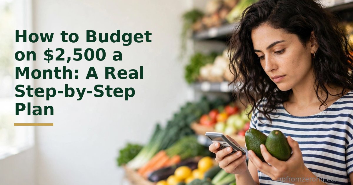 How to Budget on $2,500 a Month: A Real Step-by-Step Plan