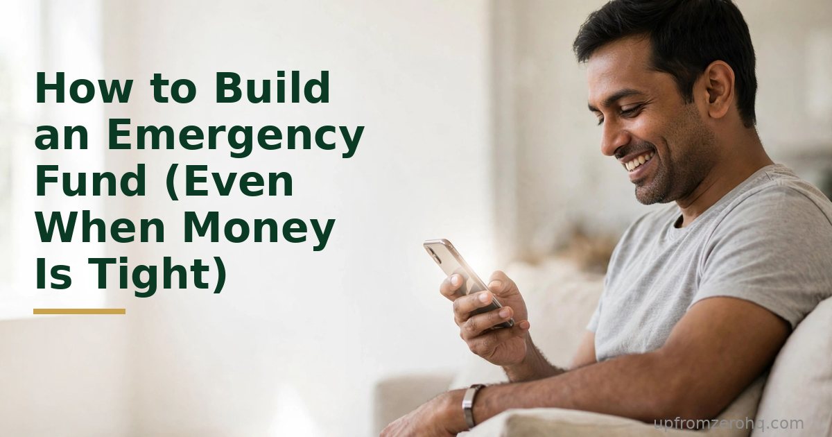 How to Build an Emergency Fund (Even When Money Is Tight)