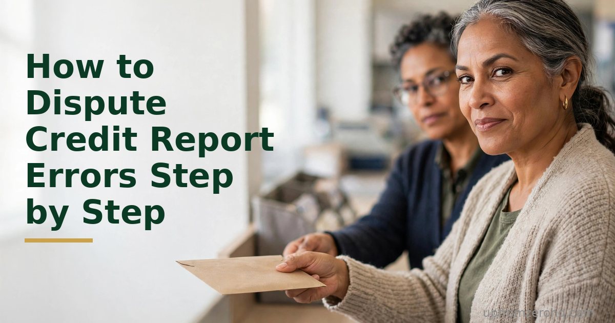 How to Dispute Credit Report Errors Step by Step