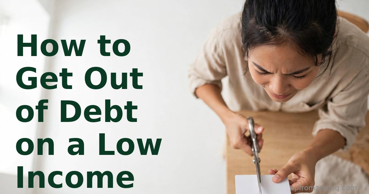 How to Get Out of Debt on a Low Income