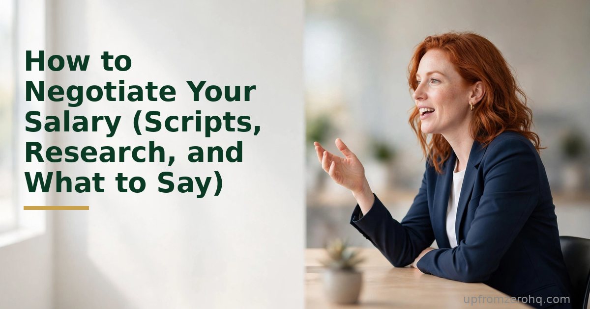 How to Negotiate Your Salary (Scripts, Research, and What to Say)