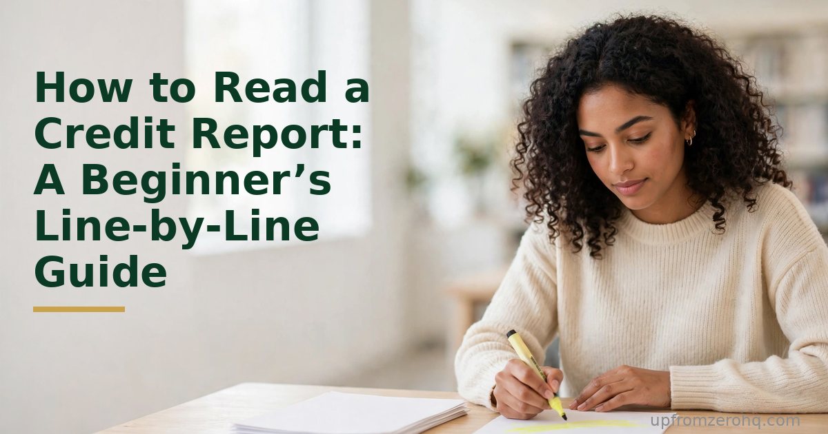 How to Read a Credit Report: A Beginner's Line-by-Line Guide