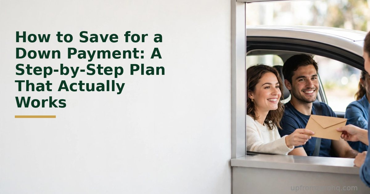 How to Save for a Down Payment: A Step-by-Step Plan That Actually Works