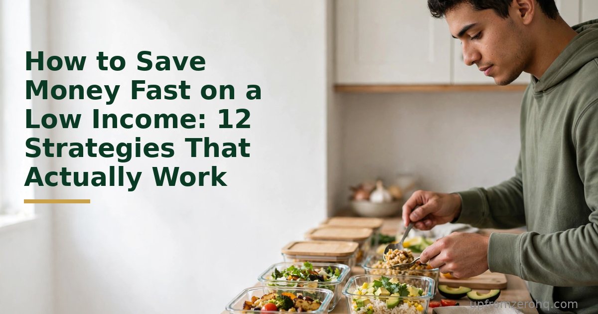 How to Save Money Fast on a Low Income: 12 Strategies That Actually Work