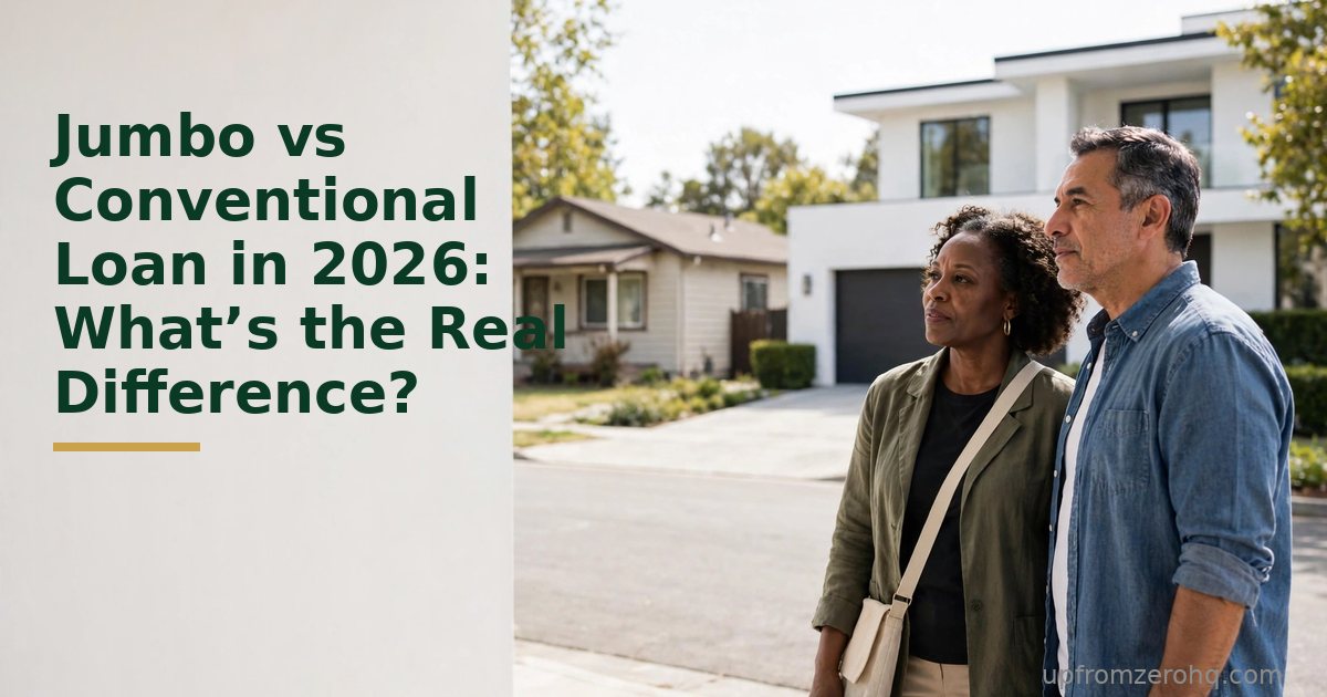 Jumbo vs Conventional Loan in 2026: What’s the Real Difference?