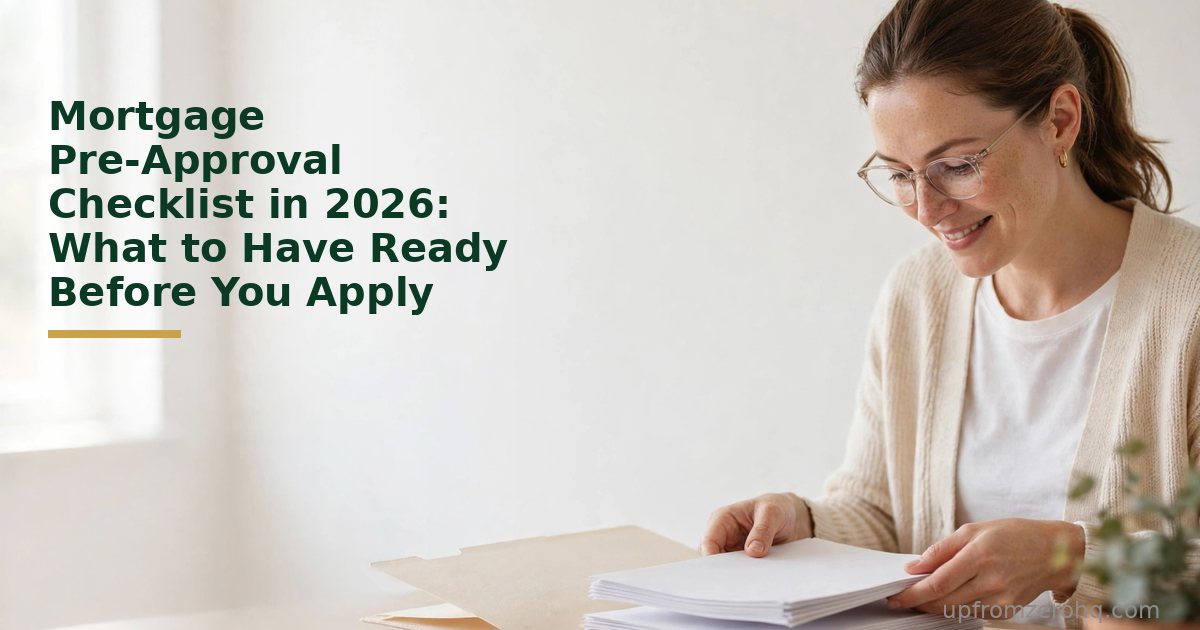 Mortgage Pre-Approval Checklist in 2026: What to Have Ready Before You Apply