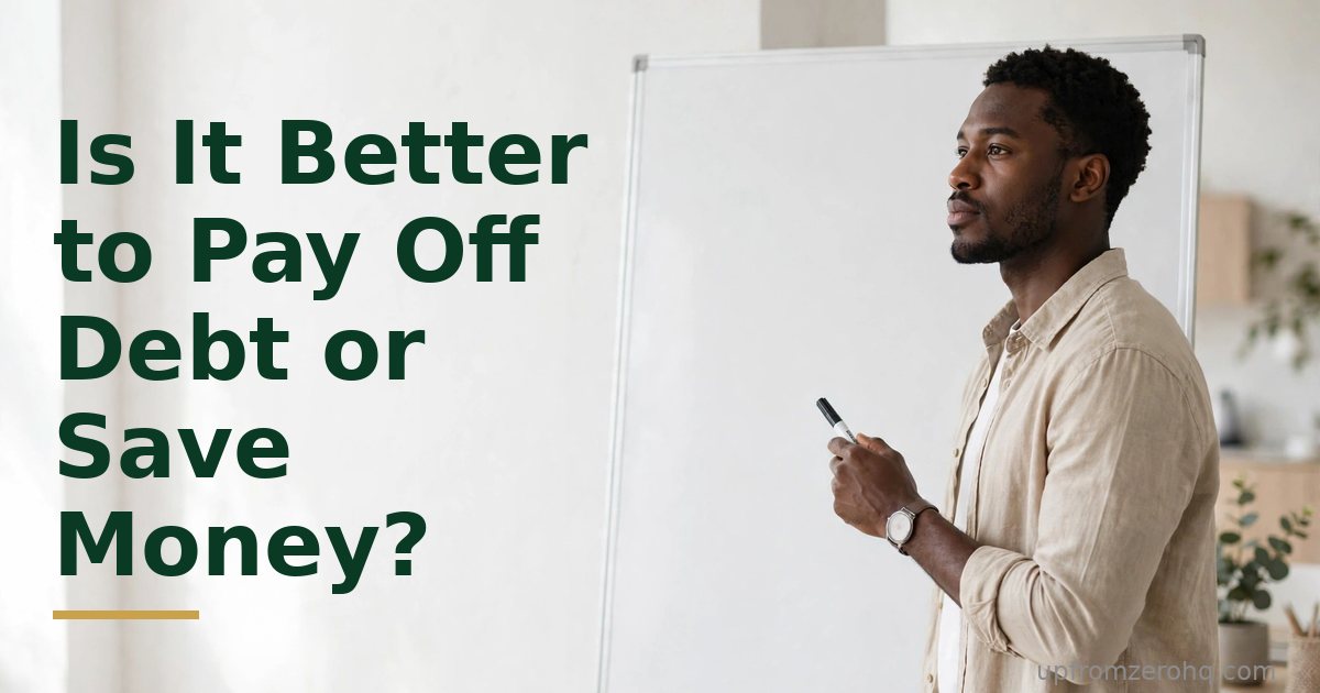 Is It Better to Pay Off Debt or Save Money?