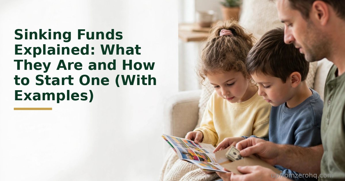 Sinking Funds Explained: What They Are and How to Start One (With Examples)