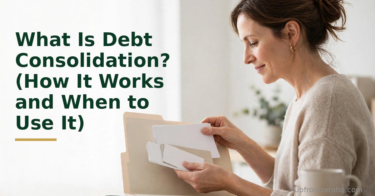 What Is Debt Consolidation? (How It Works and When to Use It)