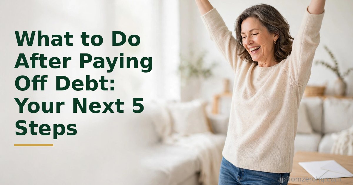 What to Do After Paying Off Debt: Your Next 5 Steps