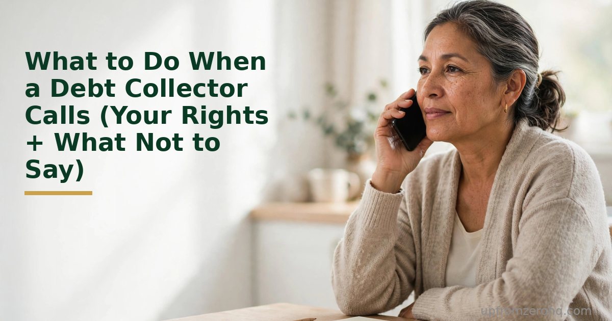 What to Do When a Debt Collector Calls (Your Rights + What Not to Say)